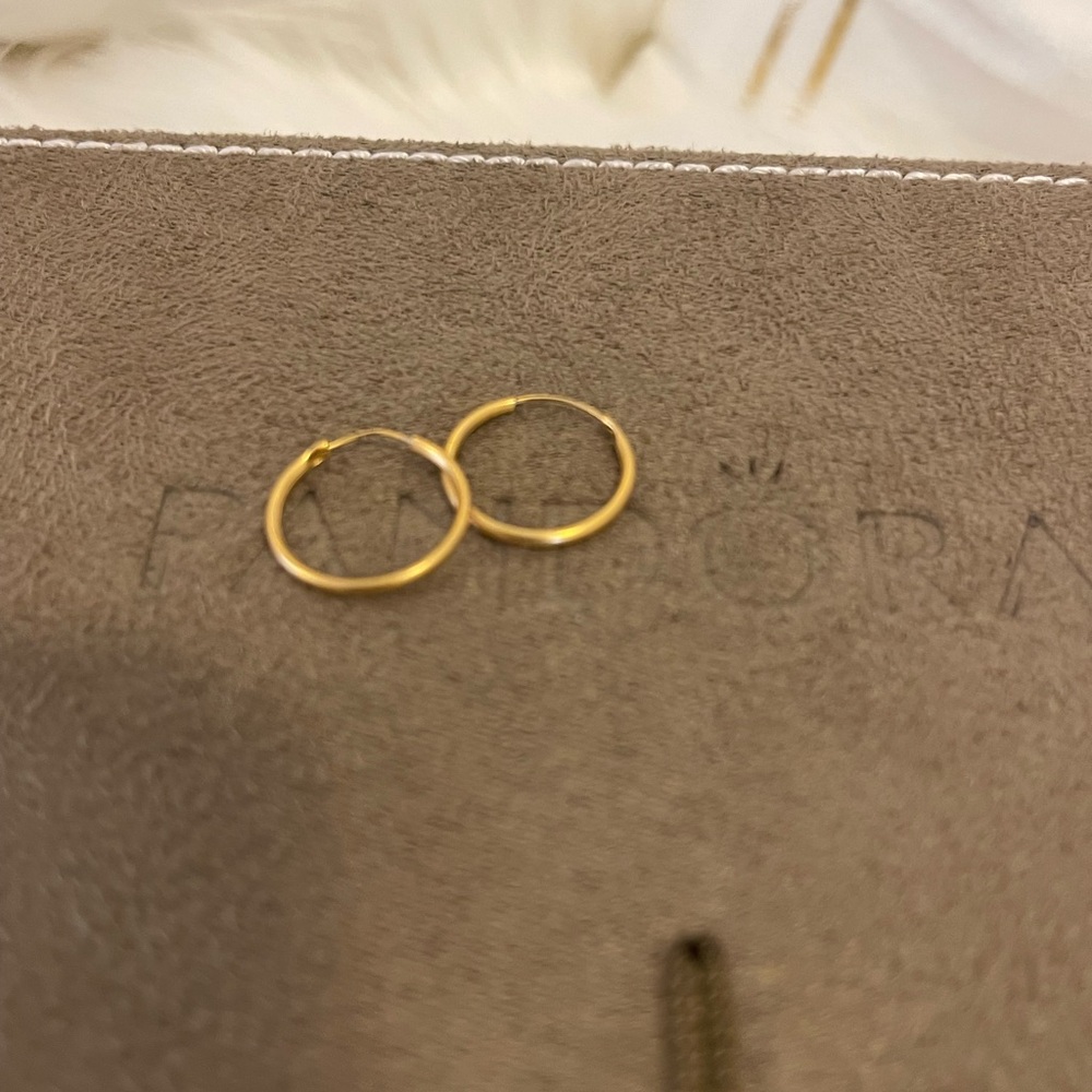 Small Classic 925s in Gold overlay Hoop Earrings